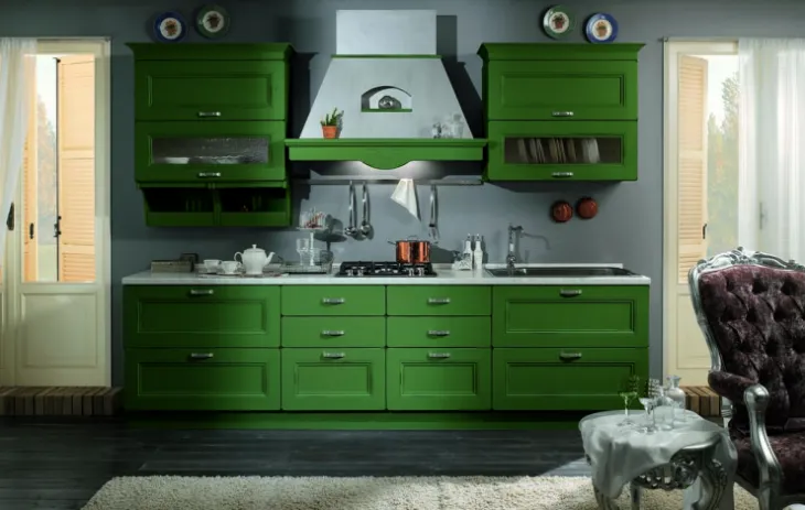 Кухня зеленого цвета - 77 фото новинок ...