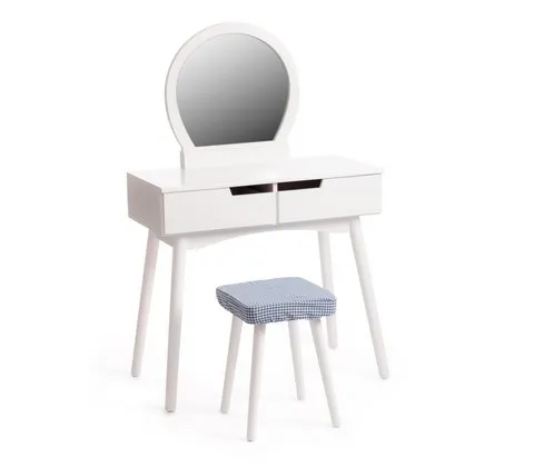 Туалетный столик с зеркалом и табуретом Secret De Maison FABRON (mod TT-DT033) Белый