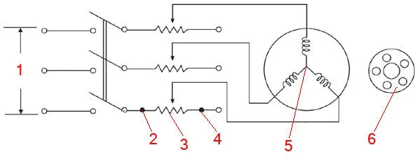 Пускатель электродвигателя описание системы + с резисторами статора