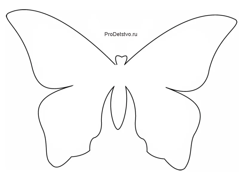 112 трафаретов бабочек для вырезания из бумаги