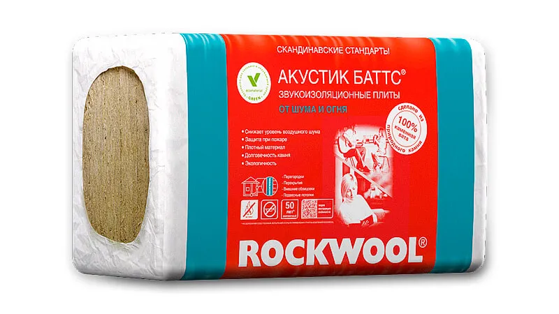 Каменная вата от Rockwool Acoustic Batts