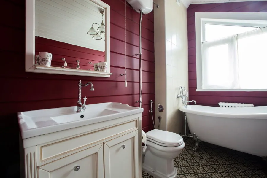 Ванная комната в деревянном доме: фото ...