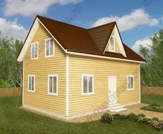 Проект двухэтажного дома для постоянного проживания 6 на 9